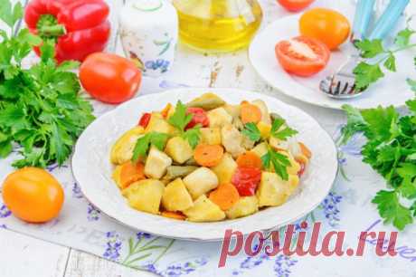 Жаркое с картошкой и курицей в духовке рецепт с фото пошагово - 1000.menu