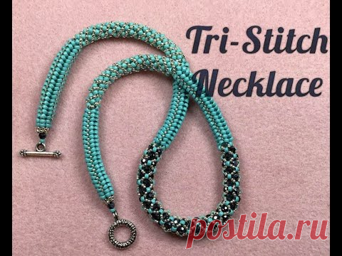 Tri Stitch Necklace Tutorial - YouTube