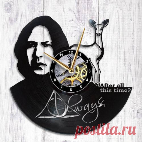 Severus Snape Harry Potter Vinyl Clock
