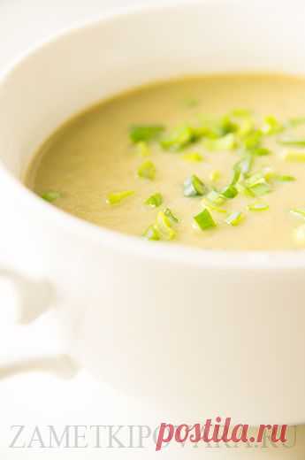 Суп-пюре из зеленого лука.