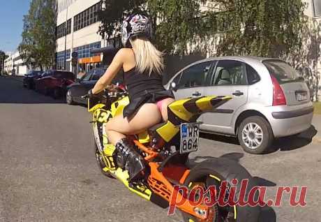 Bomber Babe 2014 rides KTM RC8R Bee-DrifteR