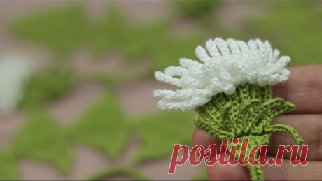 ЦВЕТОК вязание КРЮЧКОМ мастер-класс How to crochet a flower