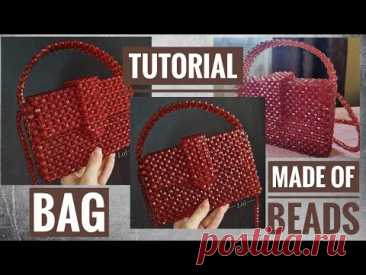 Мастер-класс: Сумка из квадратных бусин 8мм | Tutorial - Bag of 8mm square beads
