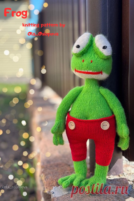 Crazy Frog knitting pattern. #knittingtwitter #knittedanimals #knitanimals #knittingdoll #knitpattern #toyknitting #knittoy #knittingtoys #knittedtoy #knitting #knittedfrog