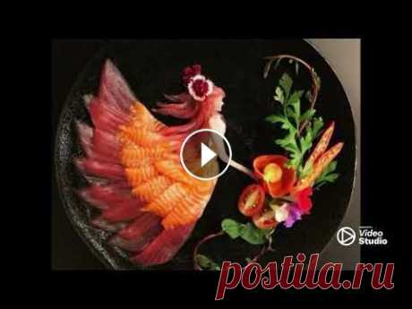 Рыбная нарезка. Красиво. Настоящие шедевры - Fish. Creative food art ideas, Japan. Кулинарная живопись на тарелках: японский шеф-повар превращает рыбную нарезку в настоящие шедевры. Шеф-повар из Японии под ником @mikyoui00 удивляет с...