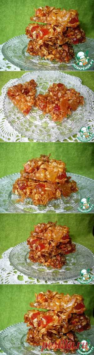 Рисовые козинаки с тропическими вялеными фруктами - кулинарный рецепт
