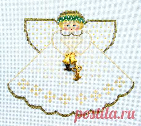 Wedding Angel with Charms handpainted Needlepoint Canvas Ornament Painted Pony • $76.00 WEDDING ANGEL WITH Charms handpainted Needlepoint Canvas Ornament Painted Pony - $76.00. Wedding Angel with Charms handpainted Needlepoint Canvas by Painted Pony**** Just Arrived ~ Perfect for an Up-coming Wedding **** Welcome to Needlepoint By Wildflowers! My goal is to offer you the finest hand painted needlepoint canvases, needlepoint accessories, stitching supplies and the best prof...