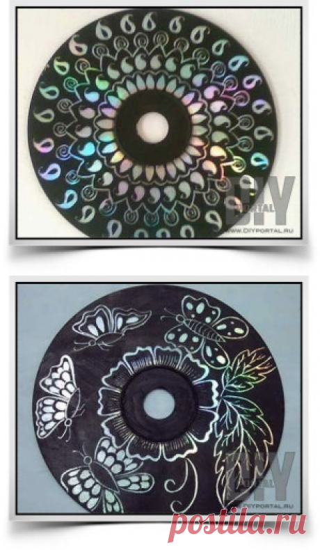 Рисунок на CD диске своими руками | DIYportal.ru - для любителей творить!