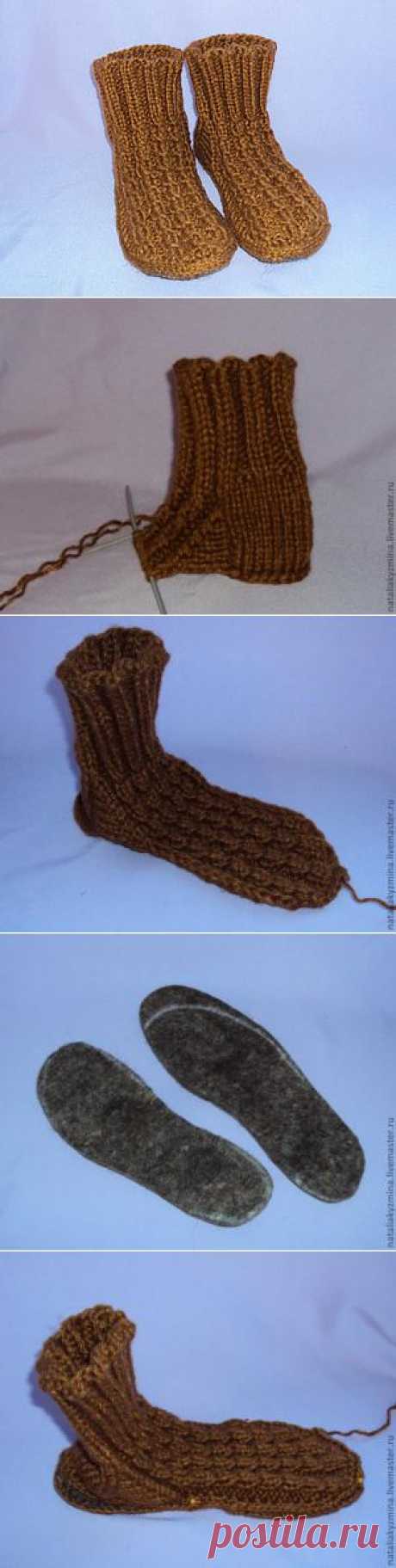 Носки с войлочной стелькой - Ярмарка Мастеров - ручная работа, handmade