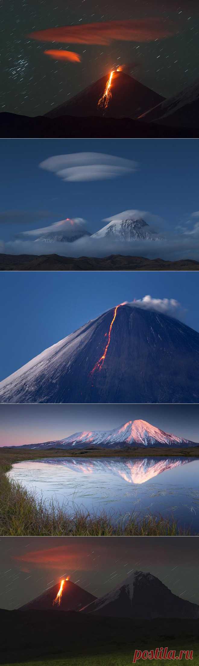 Извержение вулкана Ключевская сопка. Три года спустя.
