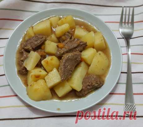 Картошка, тушёная с мясом (как в детском садике) - рецепт автора Марина Старший Амбассадор