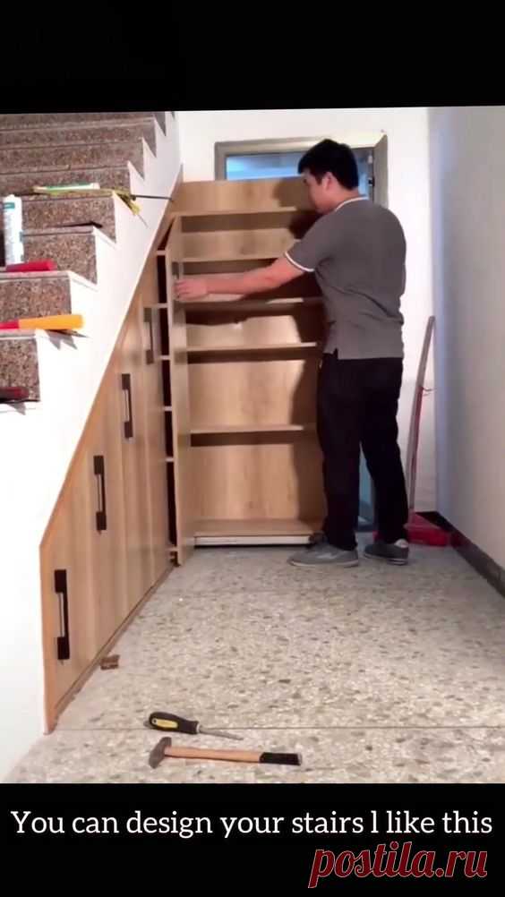 It is a good idea to use your under stairs as a storage area