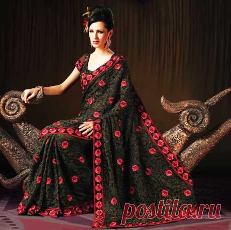 шедевры костюмов индии: Индийское сари.Платье-символ восточных женщин