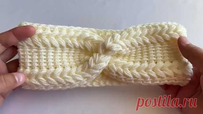 crochet bandana_headband crochet_crochet hair accessories_crochet hair _headband crochet tutorial.mp4