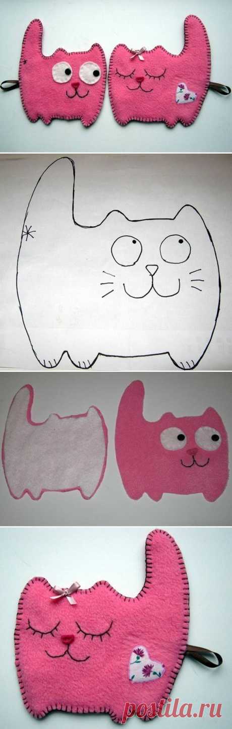 DIY Fabric Cat Couple