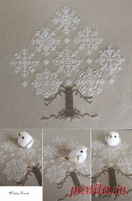 My Cross Stitch Corner: Winter Forest by The Cricket Collection
