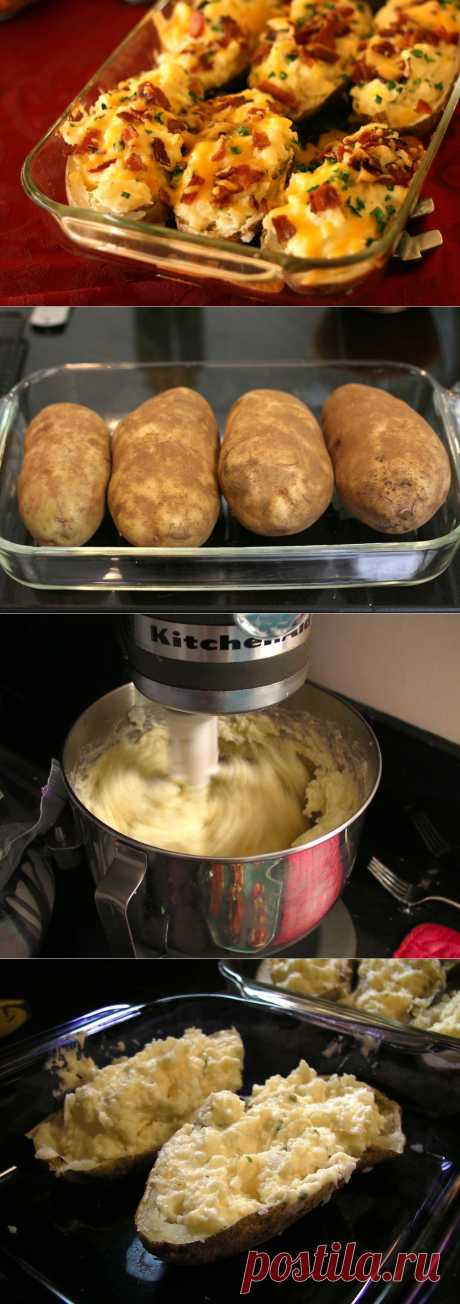 Закуска на скорую руку: фаршированный картофель