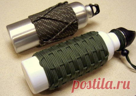 Adding Paracord to Water Bottles - rugged life Adding Paracord to Water Bottles