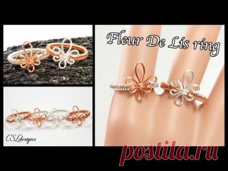 Fleur De Lis wirework ring