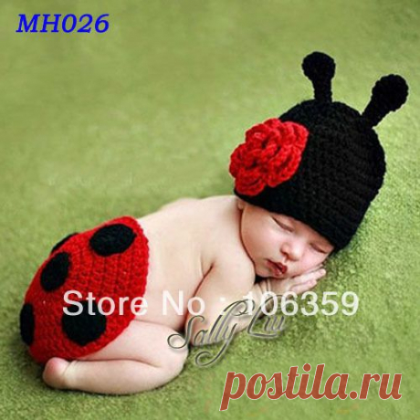hat jazz Picture - More Detailed Picture about Hand Crochet Ladybug Set Baby Photography Props Newborn Ladybug Hat and Cover Set Infant Animal Beanie Hats MH026 Picture in Hats &amp; Caps from Sally Baby &amp; Kids Accessories Store | Aliexpress.com | Alibaba Group