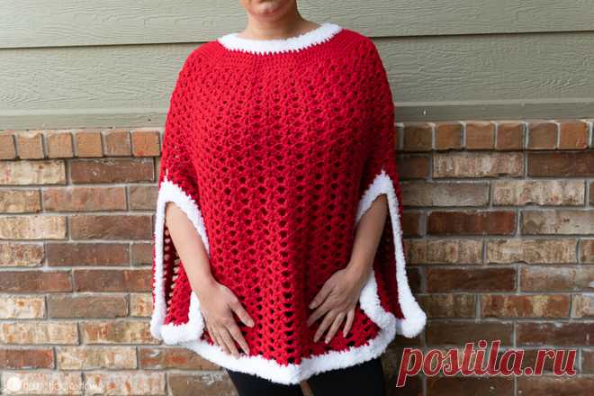 Holly Jolly Crochet Poncho - Crochet Easy Patterns Hello my dear crochet girls, today I come to bring you a beautiful poncho, easy to be crocheted, something that