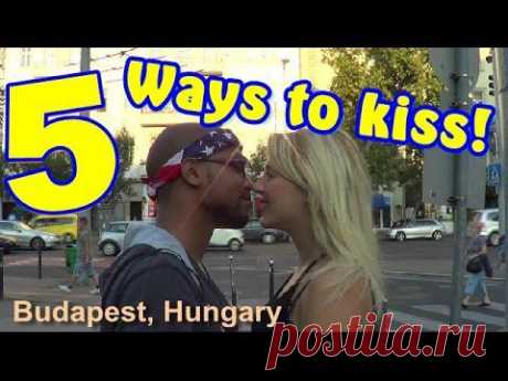 5 ways to kiss!! In English - YouTube