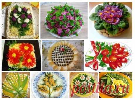 Рецепты праздничных салатов-цветов к 8 марта | My Milady
