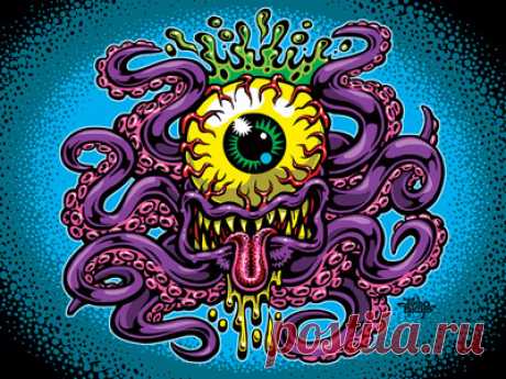 Cycloptopus 18x24 high quality poster print signed by the artist · Jimbo Phillips webstore · Online Store Powered by Storenvy