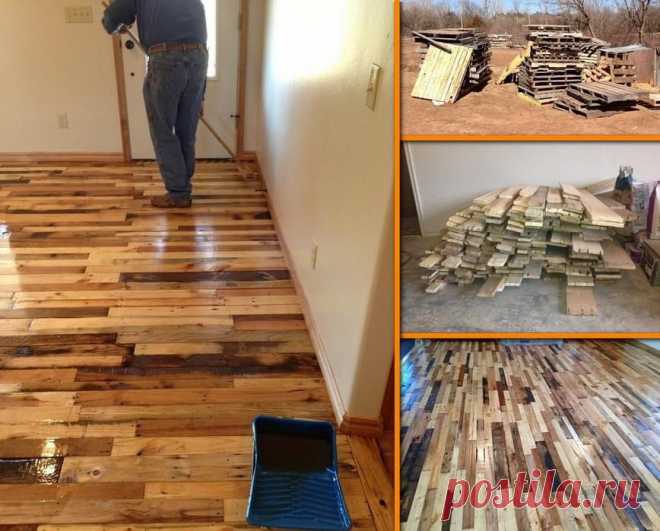 DIY Pallet Wood Flooring | UsefulDIY.com