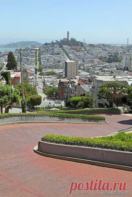 San Francisco - Lombard Street от пользователя Rolandito. на Flickr |Nata Erdbeere приколол(а) это к доске California / Home is where the …