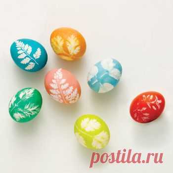 Интересные способы покрасить яйца на Пасху