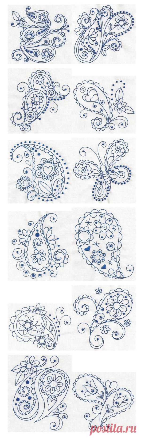 The skill in these are incredible. THe paisley...
