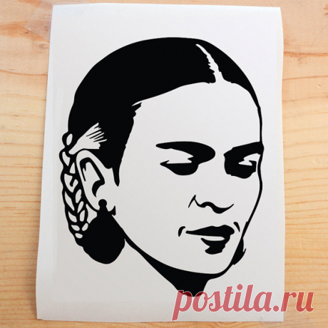Frida Kahlo Perfect Beauty - Vinyl Sticker - Car decal - Laptop decal Frida Kahlo Perfect Beauty vinyl sticker is made of high quality, are self adhesive and supplied with application tape for easy applying. Can be cleaned and very easy to install, simply peel and stick to any smooth, clean and dry surface of walls, windows, laptops, bikes, cars, tiles,