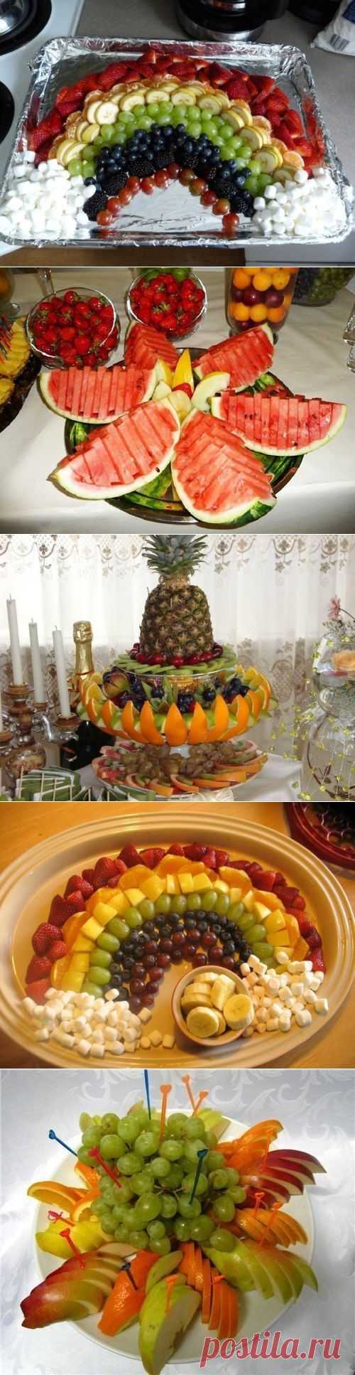 Как красиво оформить фруктовую тарелку | Готовим вместе