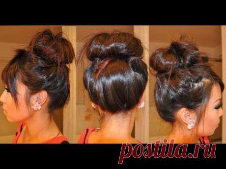 How to do a Messy Bun with Hair Extensions - YouTube