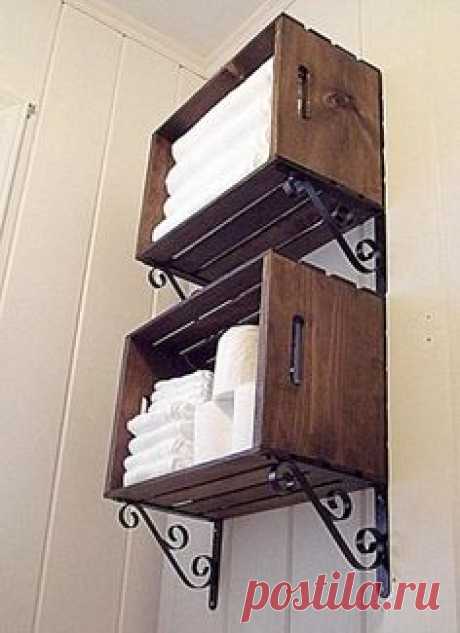 Add storage in small bathroom 25 Recycling Ideas Turning…