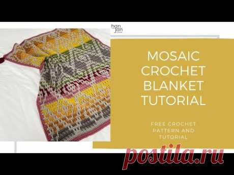 Wanderers Blanket - Free Mosaic Crochet Blanket Pattern and Tutorial