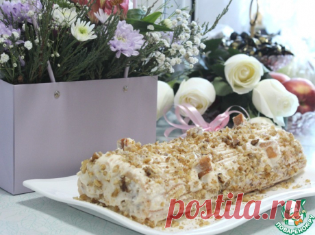 Торт "Полено" Кулинарный рецепт