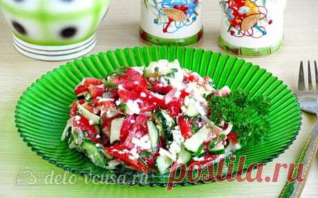 Шопский салат пошаговый рецепт с фото