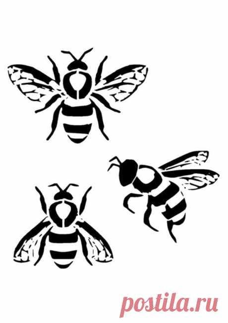 Bee Animal Kids Art Craft Reusable Stencil Decor Size A 5 4 3 / BIG SIZES /078 | eBay