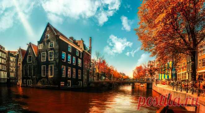 Амстердам находится ниже уровня моря на 4 метра, он полностью построен на сваях, с помощью огромных ставок, вбитых в землю. Парки и природные заповедники Амстердама составляют более чем ...