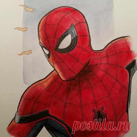 Как нарисовать человека паука поэтапно карандашом (49 фото) - легкие мастер-классы по рисованию человека паука