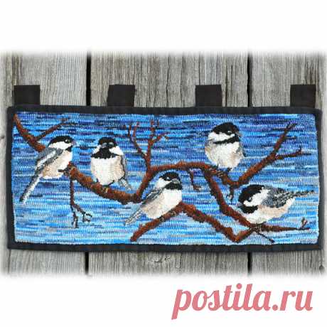 The CHICKADEES are BRANCHING OUT Like the other chickadee art in my shop, this piece was inspired by an owl-watching trip we took last winter to Amherst Island, Ontario. We only saw one owl in the woods, but there were zillions of very tame chickadees. These cheerful little birds swarmed us when we brought out some sunflower seeds, landing on our heads, arms and hands. Chickadees will readily come to your hand for food once you assure them you dont have a hankering for chi...
