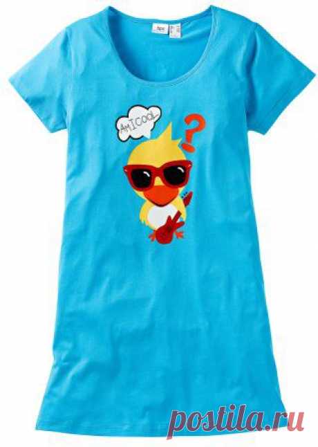 Ночная рубашка цвет фуксии с принтом - bpc bonprix collection купить онлайн - bonprix.kz