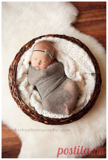 Newborn Stretch Knit Baby Wrap - Photography Prop - In Stock and Ready to Ship