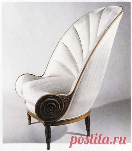 Pinterest - A fabulous shell shaped chair designed by Paul Iribe (circa 1913) | chairs