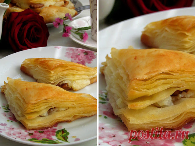 Постигая искусство кулинарии... : "Şöbiyet" - Вкуснейшая слоеная турецкая сладость с начинкой из манного крема и ореха, пропитанная щербетом.