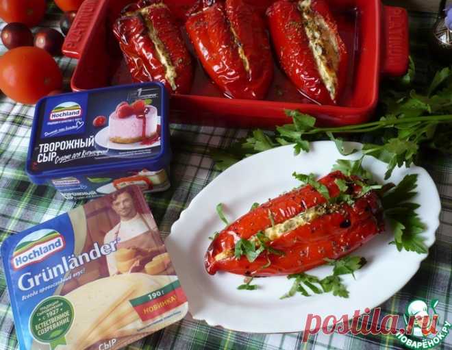 Фаршированные красные перцы с сыром – кулинарный рецепт