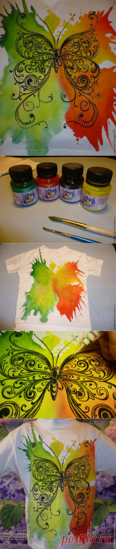 Пятна на детской футболке не горе, а повод нарисовать модный рисунок!