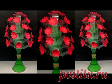 Kreasi Bunga Dari Botol plastik Bekas || Plastic bottle craft ideas handmade Flower || Ide Kreatif